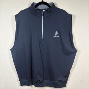 FootJoy Fiddlers Creek Mens Golf Performance Half-Zip Vest XL Black Classic